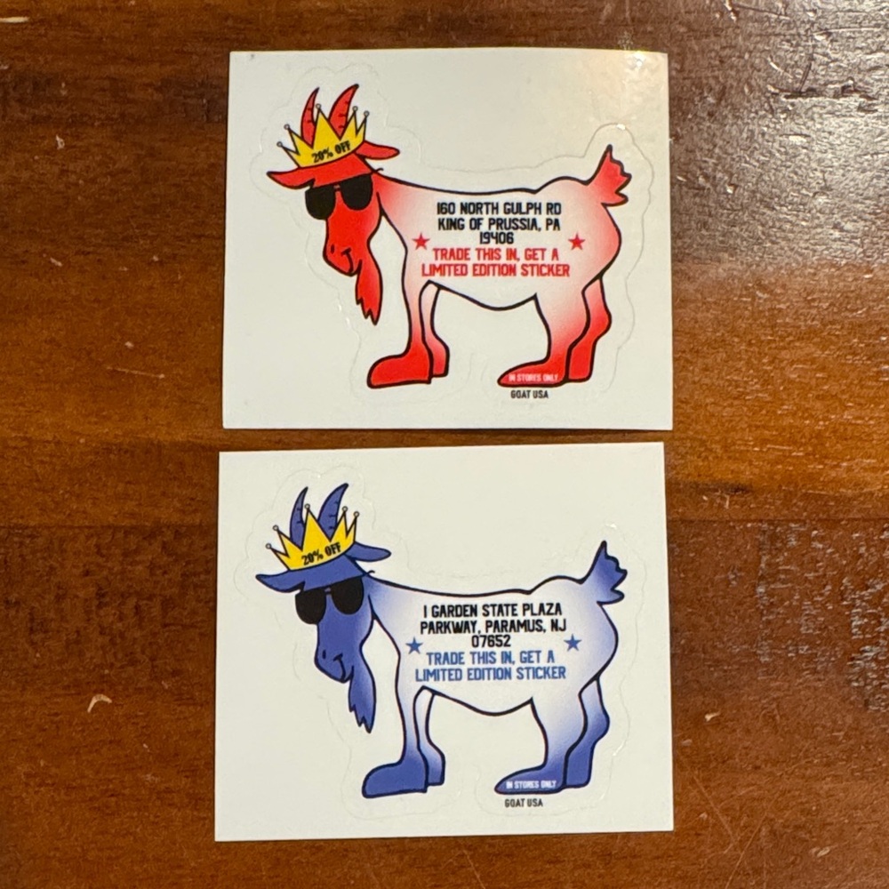 GOAT USA Stickers (2)